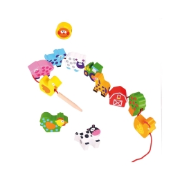 Educational Farm Animal Lacing game