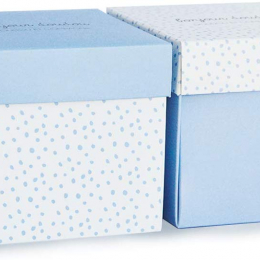 Doudou et Compagnie - Lapin Mouchoir Blue - Gift Boxed