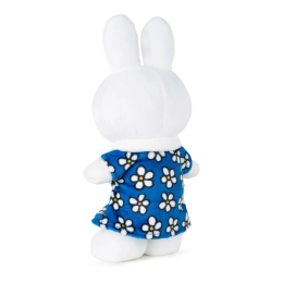 Miffy Wearing Blue Flower Dress Soft Toy 24 cm Tall