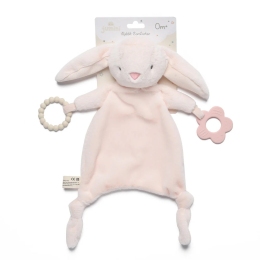 Rabbit Comforter with Silicone Teether