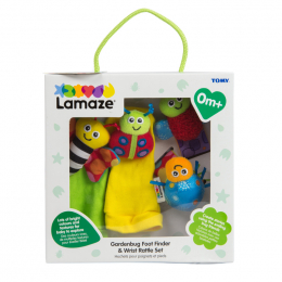 Lamaze Gardenbug Wrist Rattle and Foot Finder Set