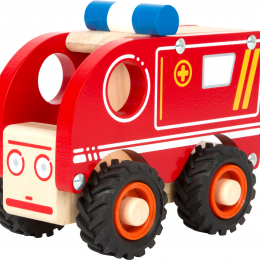 Wooden Toy Ambulance