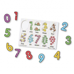See Inside Numbers - Wooden Peg Puzzle