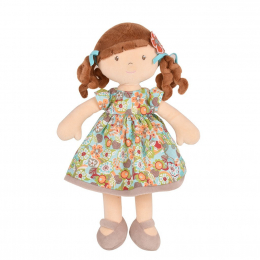 Soft Rag Doll - Orange Flower