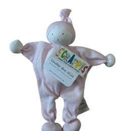 Organic Cotton Baby Buddy Comforter in Pale Pink