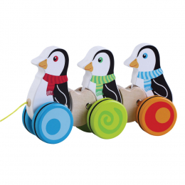 Wooden Pull Along Penguins