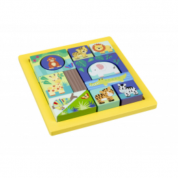 Jungle Animals Block Puzzle Tray