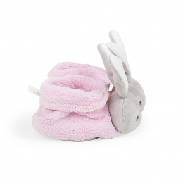 Kaloo Plume Rabbit Booties - Pink