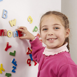 Wooden Alphabet Letter Magnets