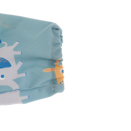 Elephant and Giraffe Coverall Long Sleeve Bib