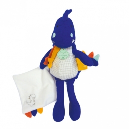 Doudou et Compagnie -  Blue Dinosaur Comforter