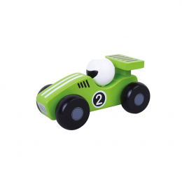Wooden Green Racing Car