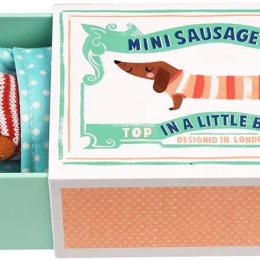 Mini Sausage Dog In a Little Box
