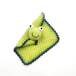 Fair Trade Cotton Crochet Sleepy Frog Comforter