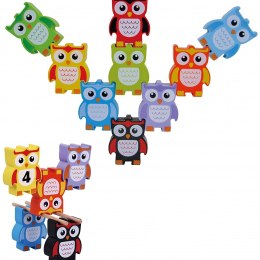 Wooden Stacking Owls Game