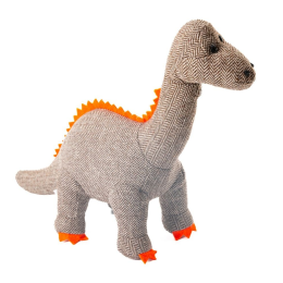 Tweed Fabric Diplodocus Soft Toy
