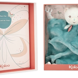 Kaloo Plume - Bubble of Love  - Green Bear Comforter/Doudou