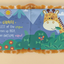 Giraffe Hand-Puppet Cloth Book