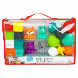 Infantino - Balls, Block and Buddies Sensory Activity Playset