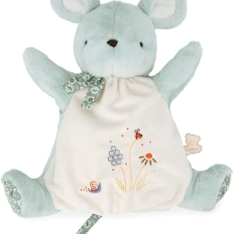 Kaloo - Petites Chansons - Green Mouse Hand Puppet/Comforter