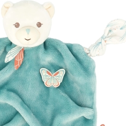 Kaloo Plume - Bubble of Love  - Green Bear Comforter/Doudou